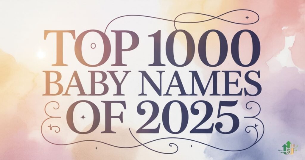 Official Top 1000 Baby Names of 2025 (Full List)